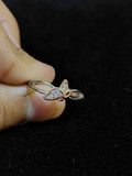 Golden Petalwind Ring - 925 Sterling Silver