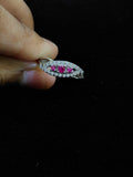 Pink Pearl Harbor Ring - 925 Sterling Silver