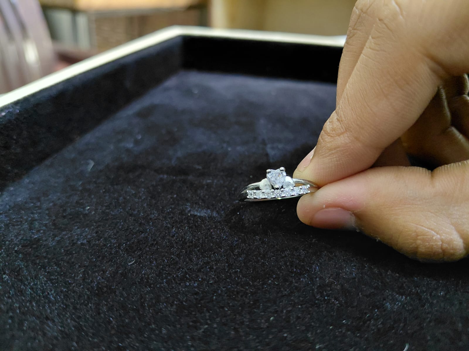 Noor Floral Stackable Ring – 925 Sterling Silver