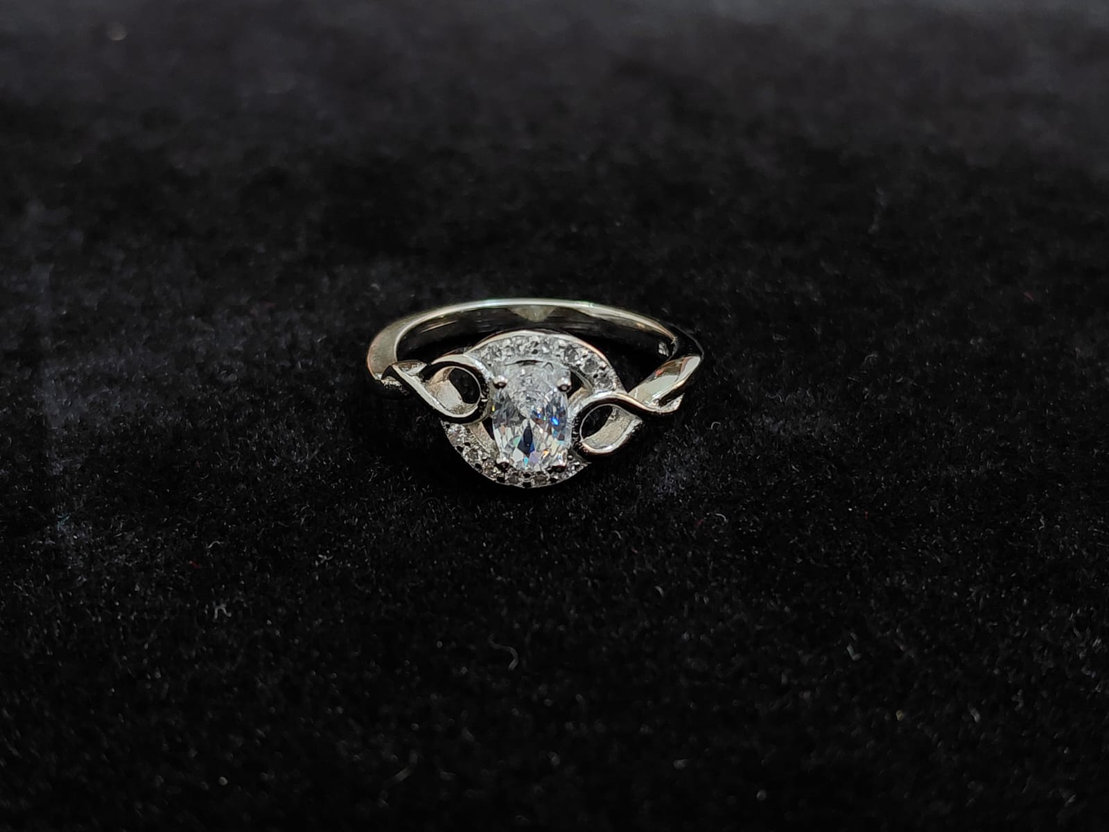 Meher Oxidised Filigree Ring – 925 Sterling Silver