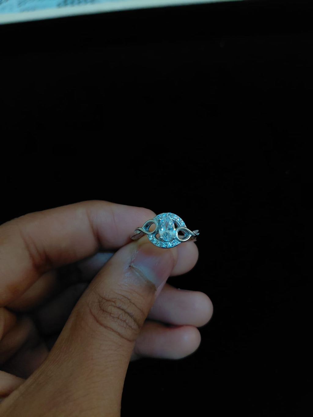 Meher Oxidised Filigree Ring – 925 Sterling Silver